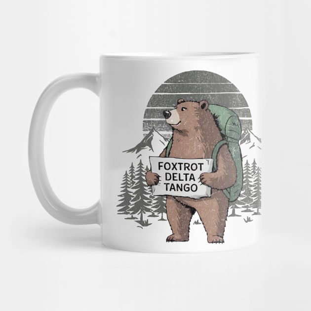 Funny - Bear – Foxtrots - Deltas - Tango - Retro by ArtistTee ⭐⭐⭐⭐⭐